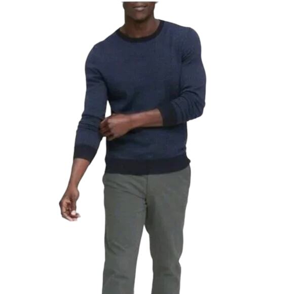 BANANA REPUBLIC Yarn by Baruffa Birdseye Preppy Sweater M - Picture 2 of 10